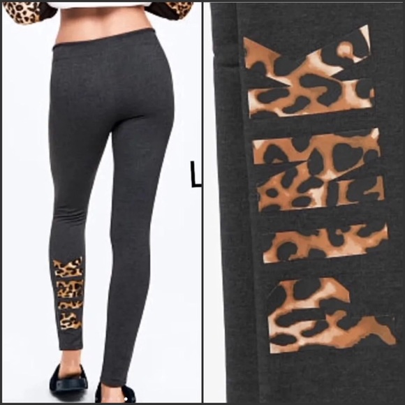 Pink Victoria S Secret Pants Jumpsuits Vs Pink Leopard Lounge